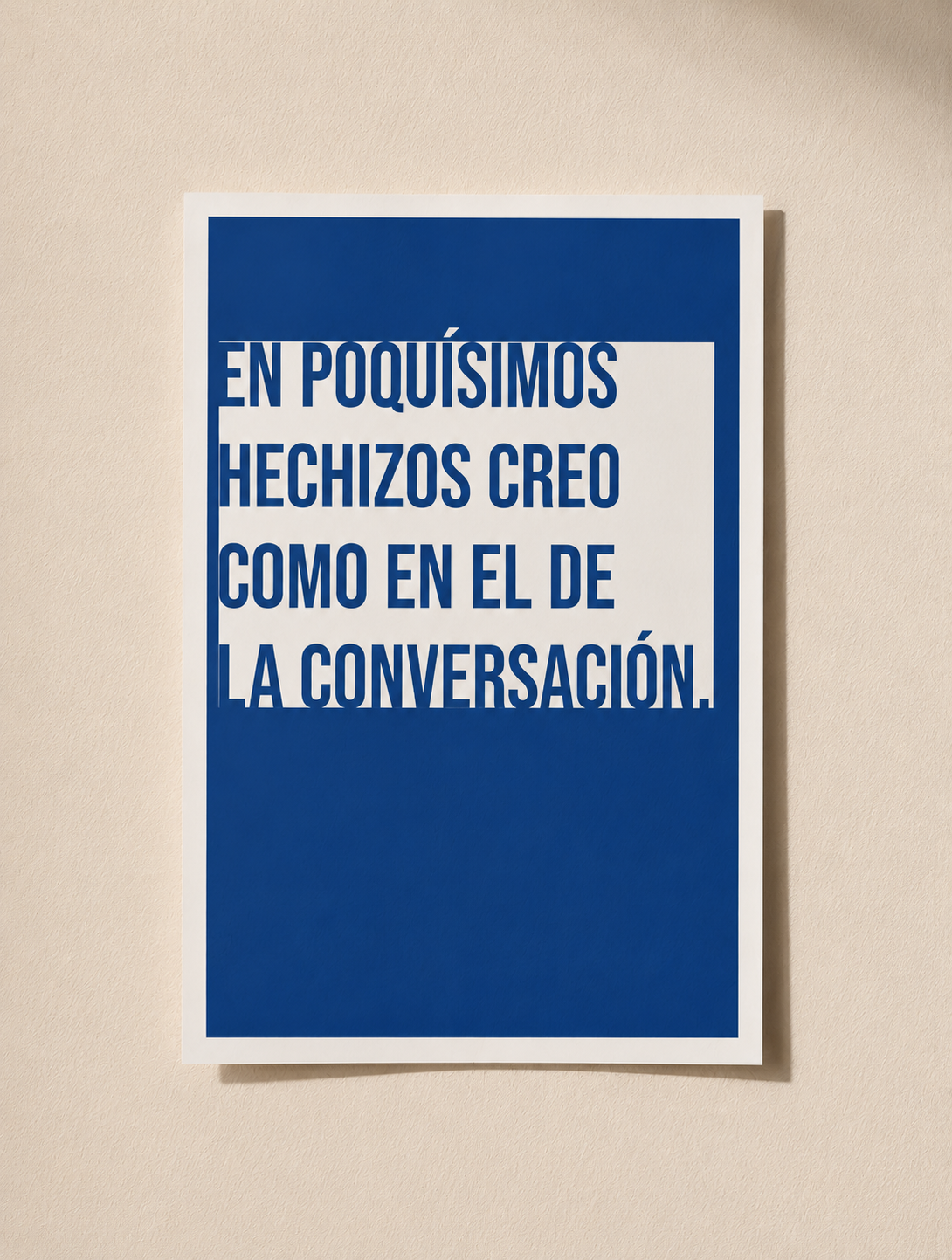 Conversación azul