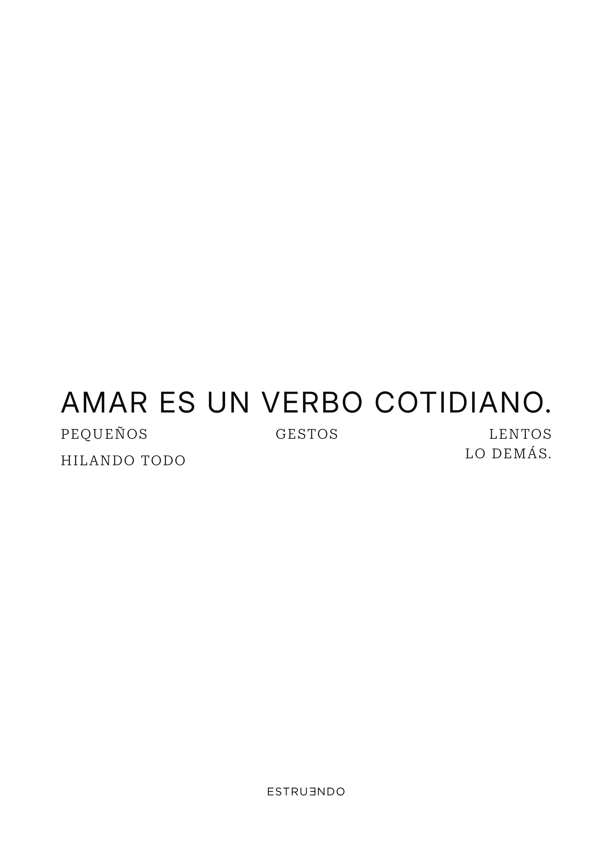 Amar es un verbo