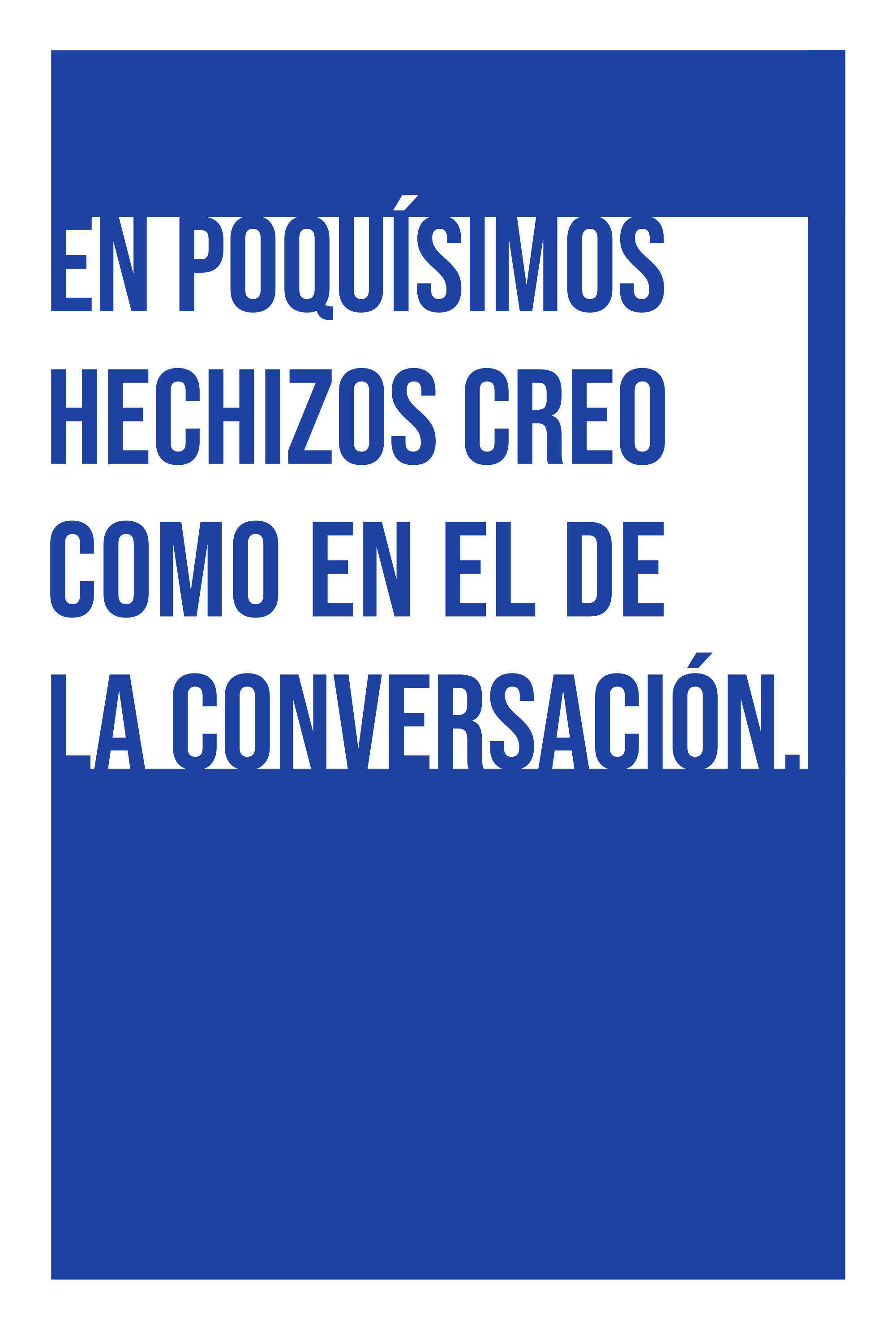 Conversación azul